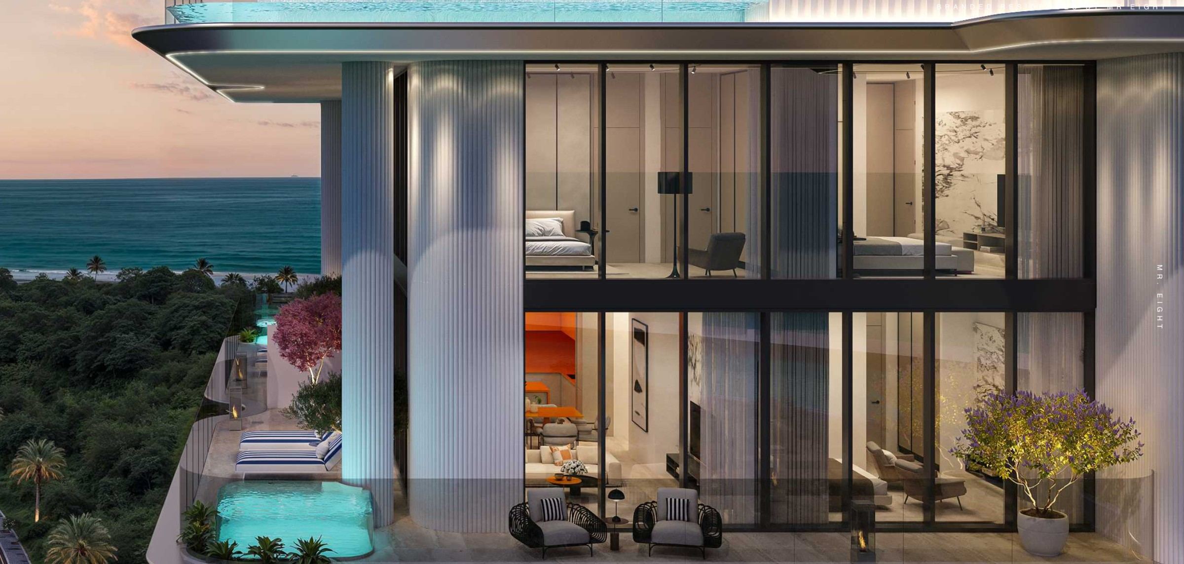 Private terrace pools