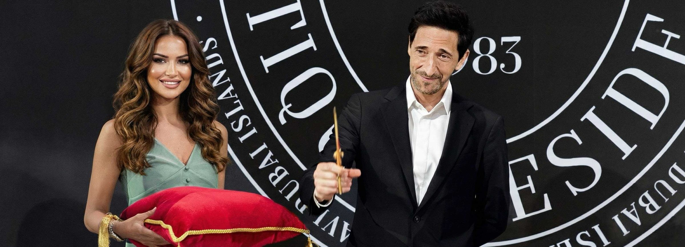 Adrien Brody at the Villa del Gavi unveiling with Mr. Eight Development